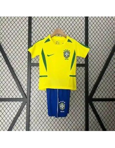 Camiseta Brasil Local Retro Niños 2002