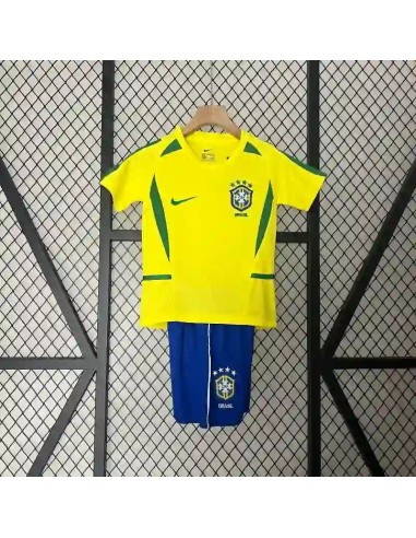 Camiseta Brasil Local Retro Niños 2002