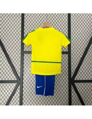 Jersey  Brazil Kids Retro Home 2002
