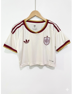 Spain Away 2026 Crop Top Women | WC Jersey Style