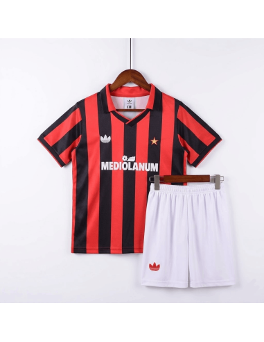 Camiseta AC Milan Local Retro Niño 90/91 | Calidad Premium