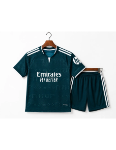 Real Madrid Kids Away Jersey 26/27 Green Football Shirt