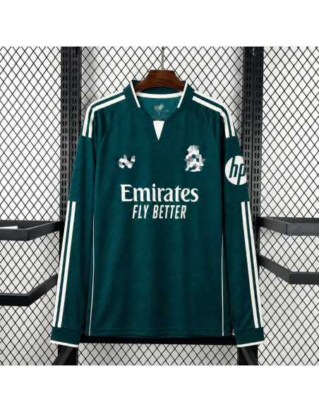 Real Madrid Away Long Sleeve Jersey 26/27 | Dark Green Shirt