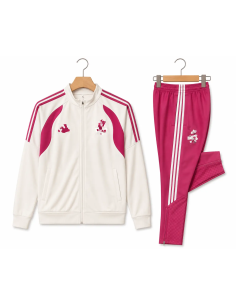 Real Madrid 2026 2027 full zip tracksuit jacket and pants set front view