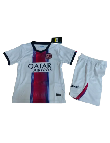 PSG 2026 2027 kids away kit jersey and shorts front view