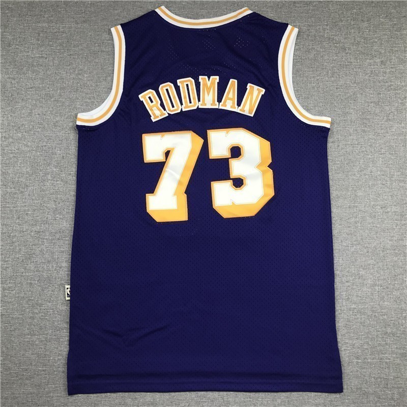 Angeles Lakers Rodman purple