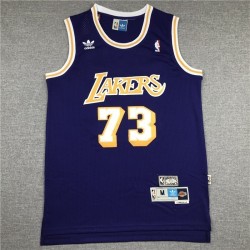 Angeles Lakers Rodman purple