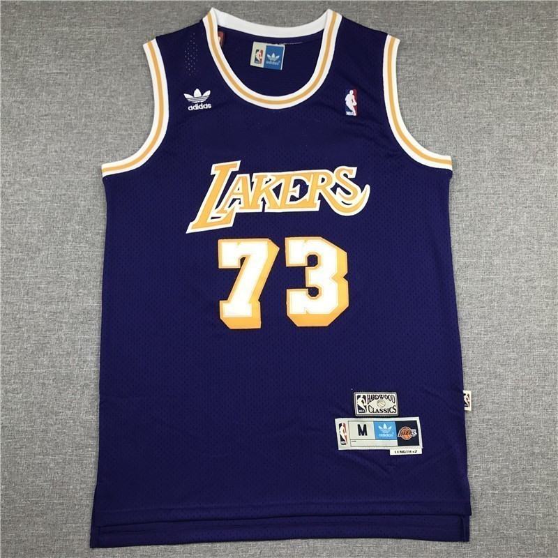 Angeles Lakers Rodman purple