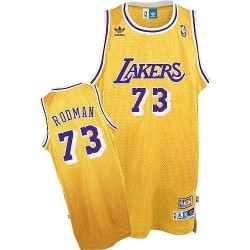 Angeles Lakers Rodman Yellow