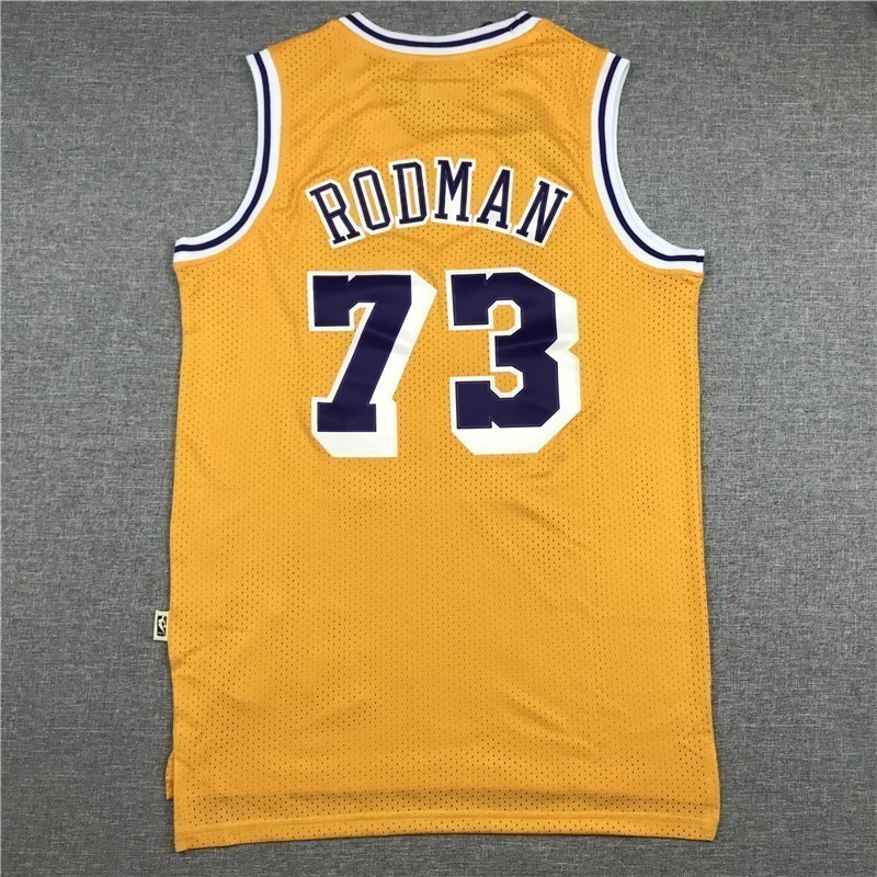 Angeles Lakers Rodman Yellow