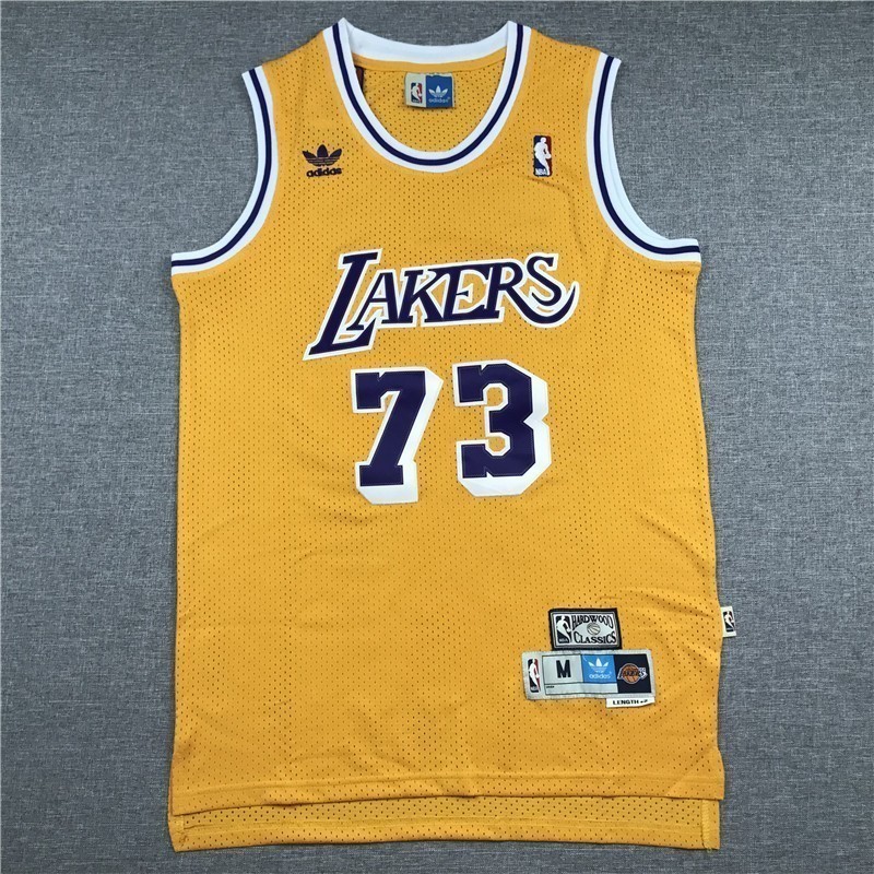 Angeles Lakers Rodman Yellow