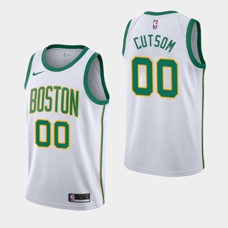 Boston Celtics City Editions Blanco Serigrafiada (Personalizable)