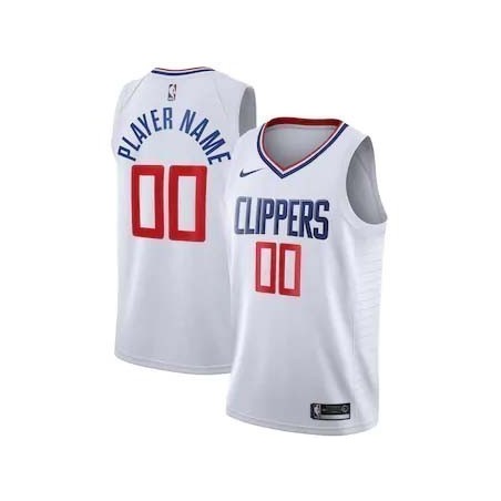 Angeles Clippers Blanco Serigrafiada (Personalizable)
