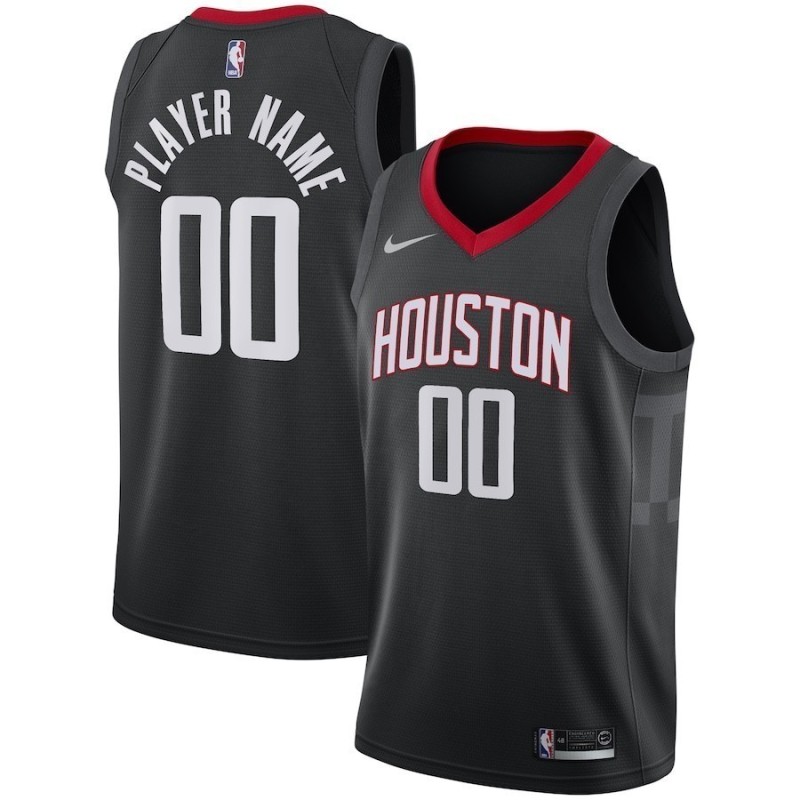 Houston Rocket Negra Serigrafiada (Personalizable)