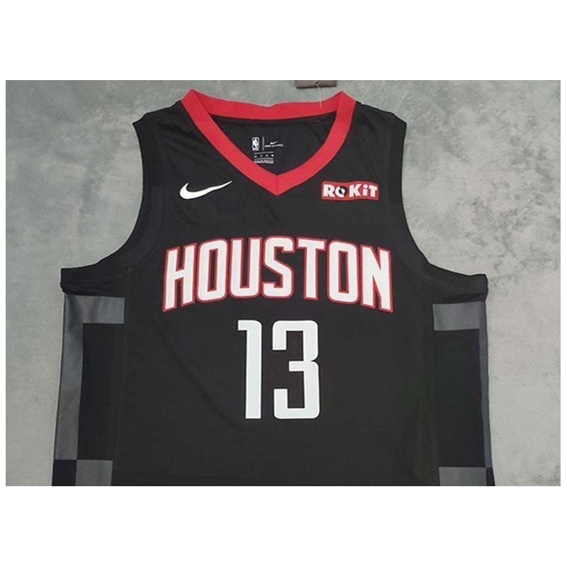 Houston Rocket Negra Serigrafiada (Personalizable)