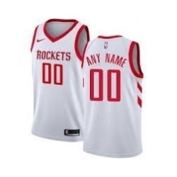 Houston Rocket Blanca Serigrafiada (Personalizable)