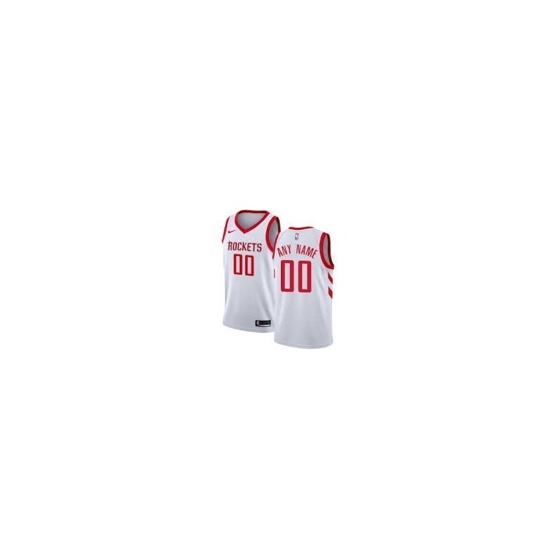 Houston Rocket Blanca Serigrafiada (Personalizable)