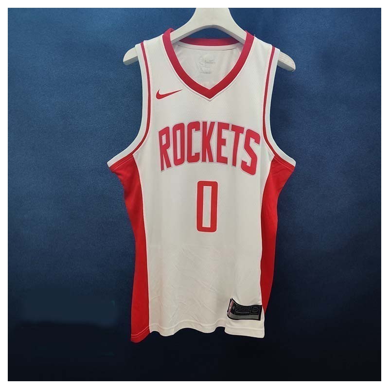 Houston Rocket Blanca Serigrafiada (Personalizable)