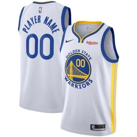 Golden State Warriors Blanca Serigrafiada (Personalizable)