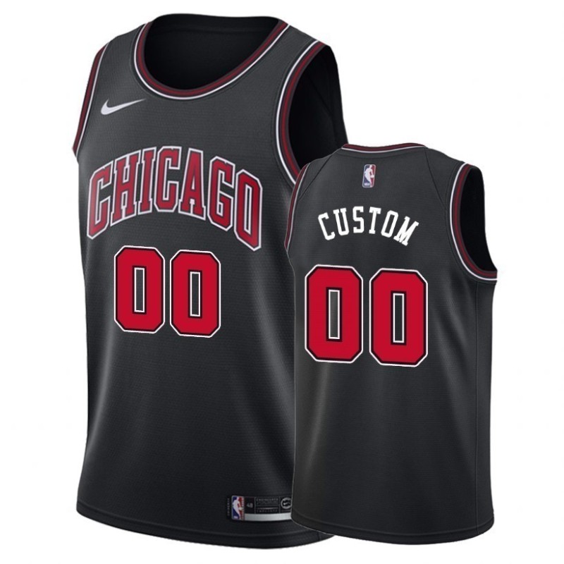 Chicago Bulls Negro Serigrafiada (Personalizable)