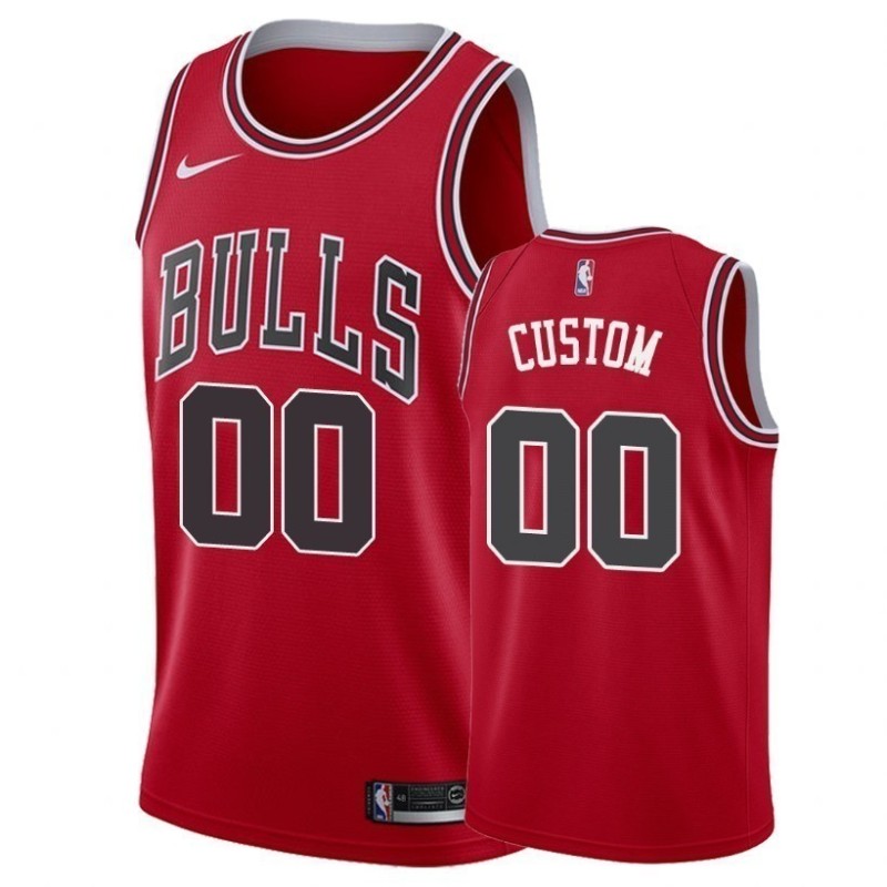 Chicago Bulls Rojo Serigrafiada (Personalizable)