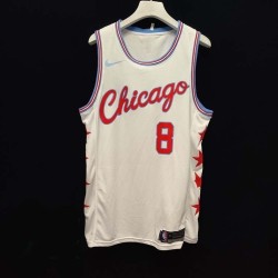 Chicago Bulls City Editions Blanca Serigrafiada (Personalizable) 2