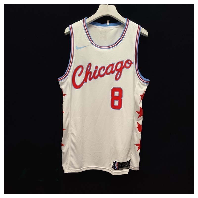 Chicago Bulls City Editions Blanca Serigrafiada (Personalizable)