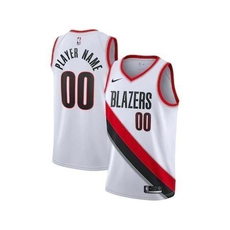 Porland Trail Blazers Blanco Serigrafiada (Personalizable)