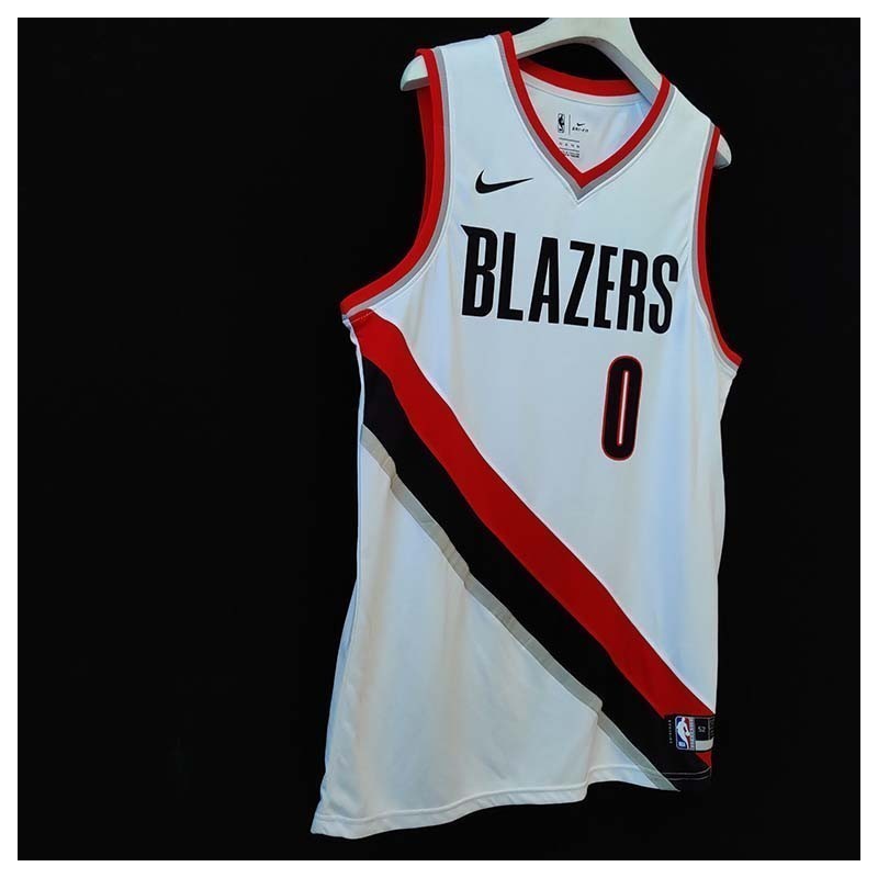 Porland Trail Blazers Blanco Serigrafiada (Personalizable)