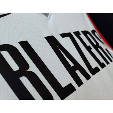 Porland Trail Blazers Blanco Serigrafiada (Personalizable)