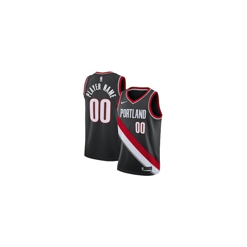Porland Trail Blazers Negro Serigrafiada (Personalizable)