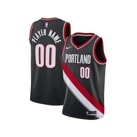 Porland Trail Blazers Negro Serigrafiada (Personalizable)