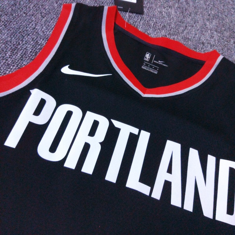 Porland Trail Blazers Negro Serigrafiada (Personalizable)