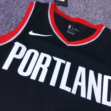 Porland Trail Blazers Negro Serigrafiada (Personalizable)