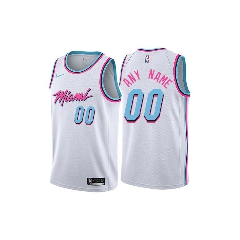 Miami Heat City Editions Blanco Serigrafiado (Personalizable)