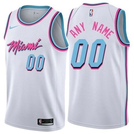 Miami Heat City Editions Blanco Serigrafiado (Personalizable)