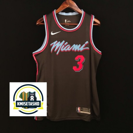 Miami Heat City Editions Negro Serigrafiado (Personalizable)
