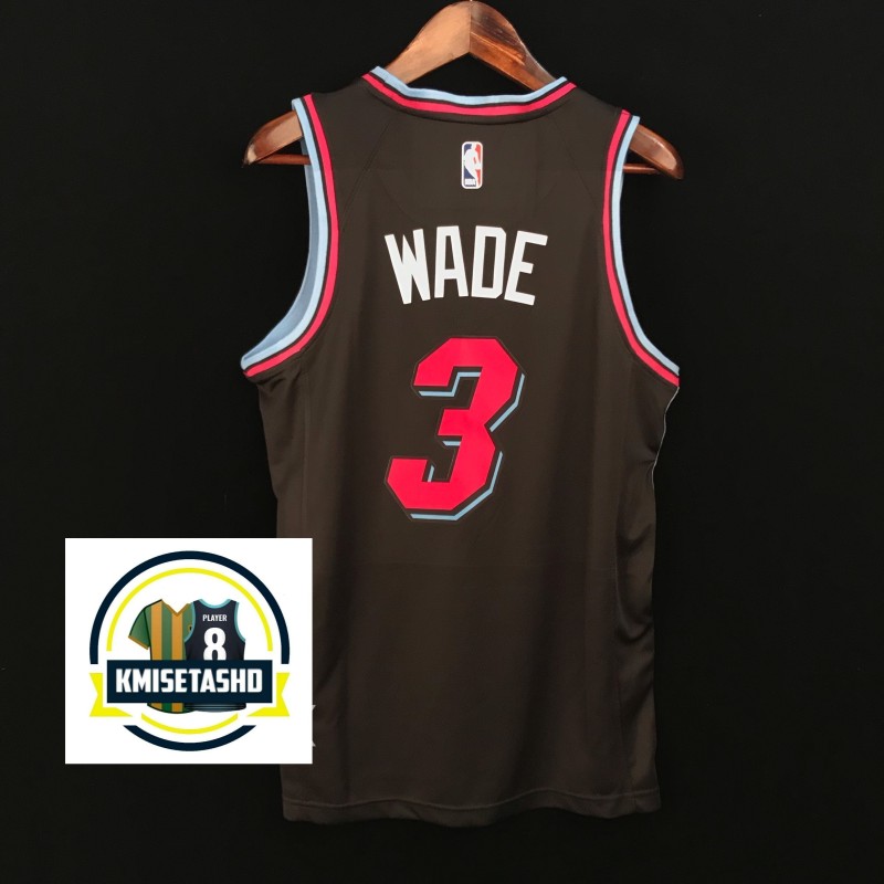 Miami Heat City Editions Negro Serigrafiado (Personalizable)