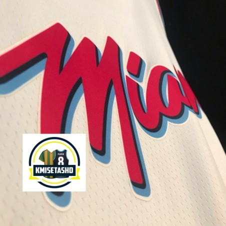 Miami Heat City Editions Blanco Serigrafiado (Personalizable)