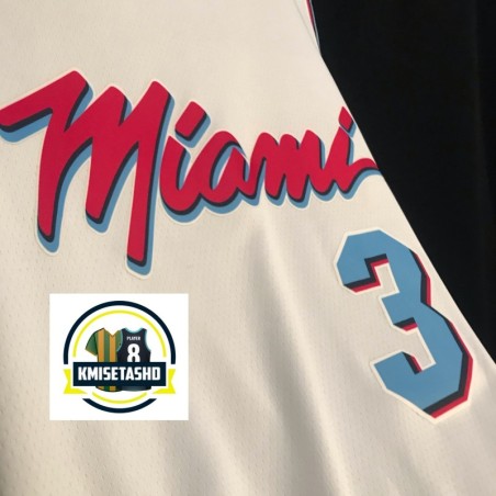 Miami Heat City Editions Blanco Serigrafiado (Personalizable)