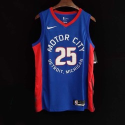 Detroit Pistons City Editions Serigrafiada (Personalizable)