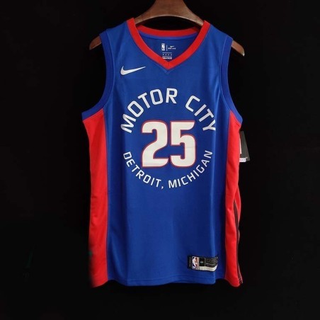 Detroit Pistons City Editions Serigrafiada (Personalizable)
