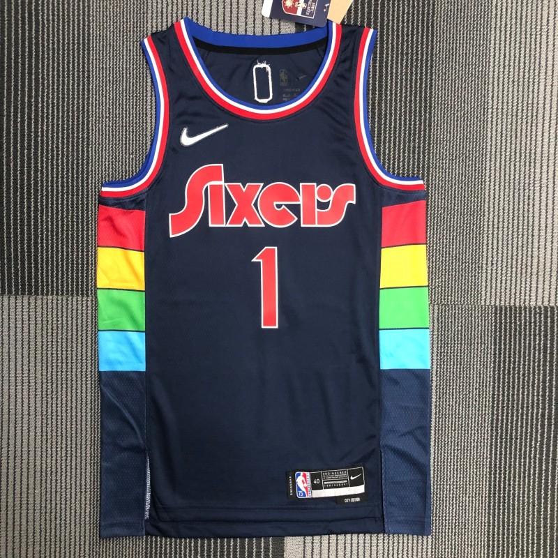 Sixers City Editions Harden 21/22 Serigrafiada (Personalizable)