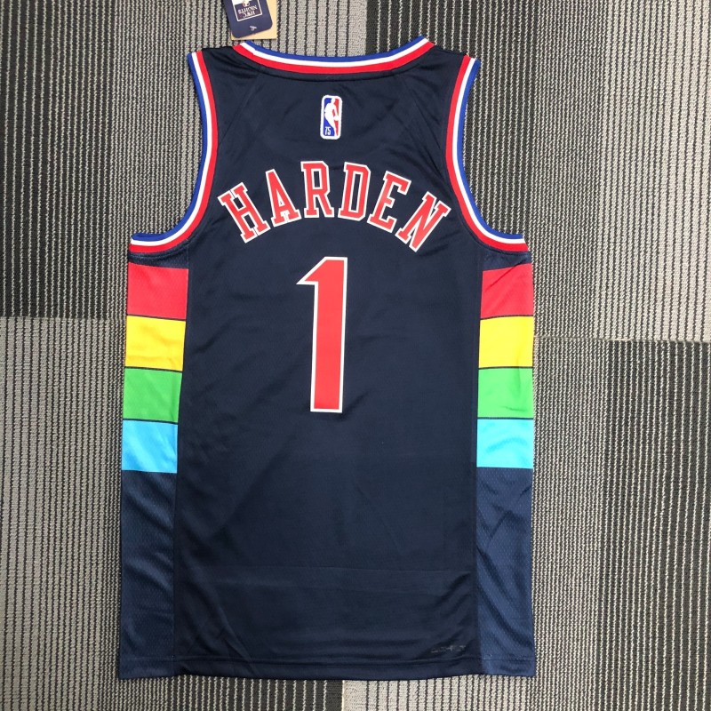 Sixers City Editions Harden 21/22 Serigrafiada (Personalizable)