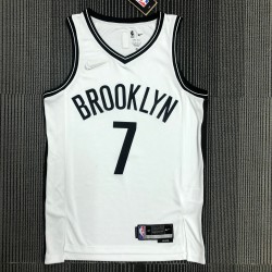 Brooklym Nets Blanca Serigrafiada (Personalizable)