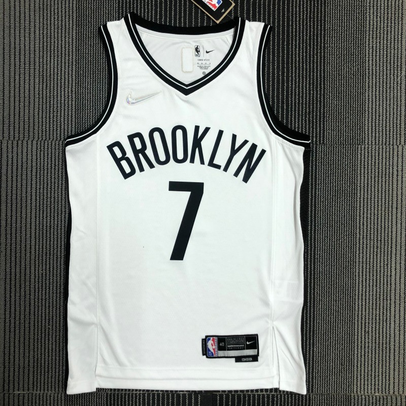 Brooklym Nets Blanca Serigrafiada (Personalizable)