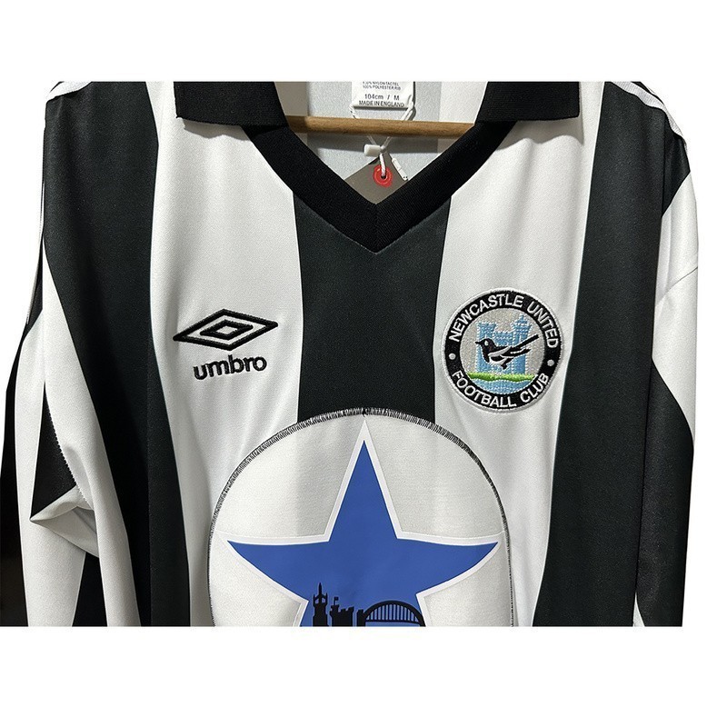 Newcastle United Local Mangas Largas Retro 80/81