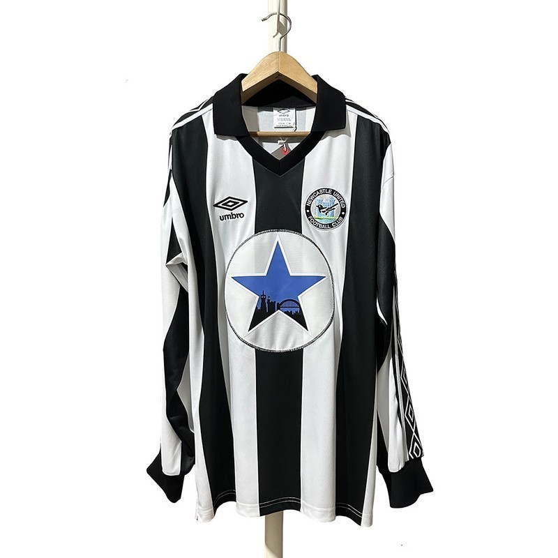 Newcastle United Local Mangas Largas Retro 80/81