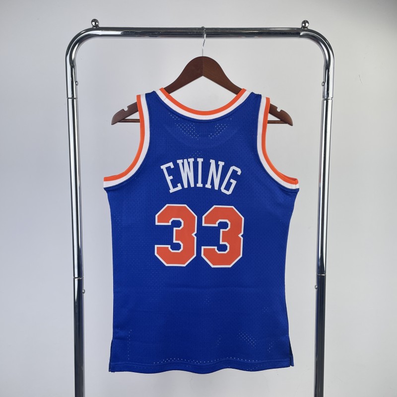 New York Knicks Retro 91/92 Ewing (Serigrafiada) Azul