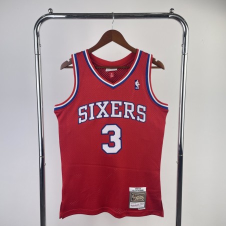Philadelphia 76ers Retro 96/97 Iverson ( Serigrafiada) Roja